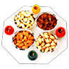 Nuts in Chandi Bowls