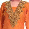 Orange Crushed Silk Tunic