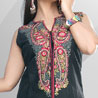 Black Color Churidaar Kameez
