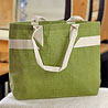 Elegant Handcrafted Green Bag of Recycled Jute