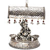 Antique Finish Chhatar Ganesha with Deepak