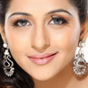 Pearl and CZ Chandelier Earrings