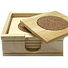 Imported Cork Fitted Tea Coaster Set