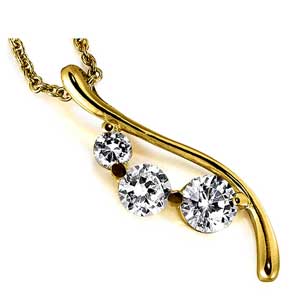 Facetz Diamond Gold Pendant