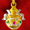 Kalash Diamond Pendent