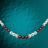 Real Pearl & Garnet Beads Necklaces