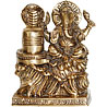 Amazing Brass Idol of Ganesha with Shivling