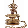 Brass Hanging Divi with Ganesha